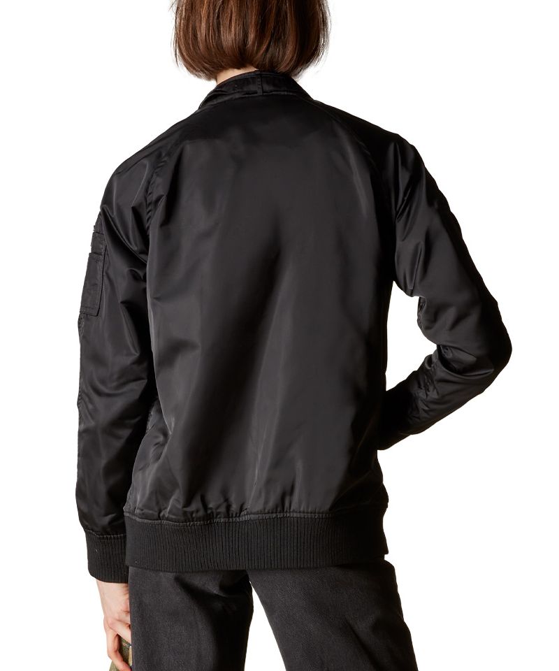 Women's Satin Bomber Jacket
