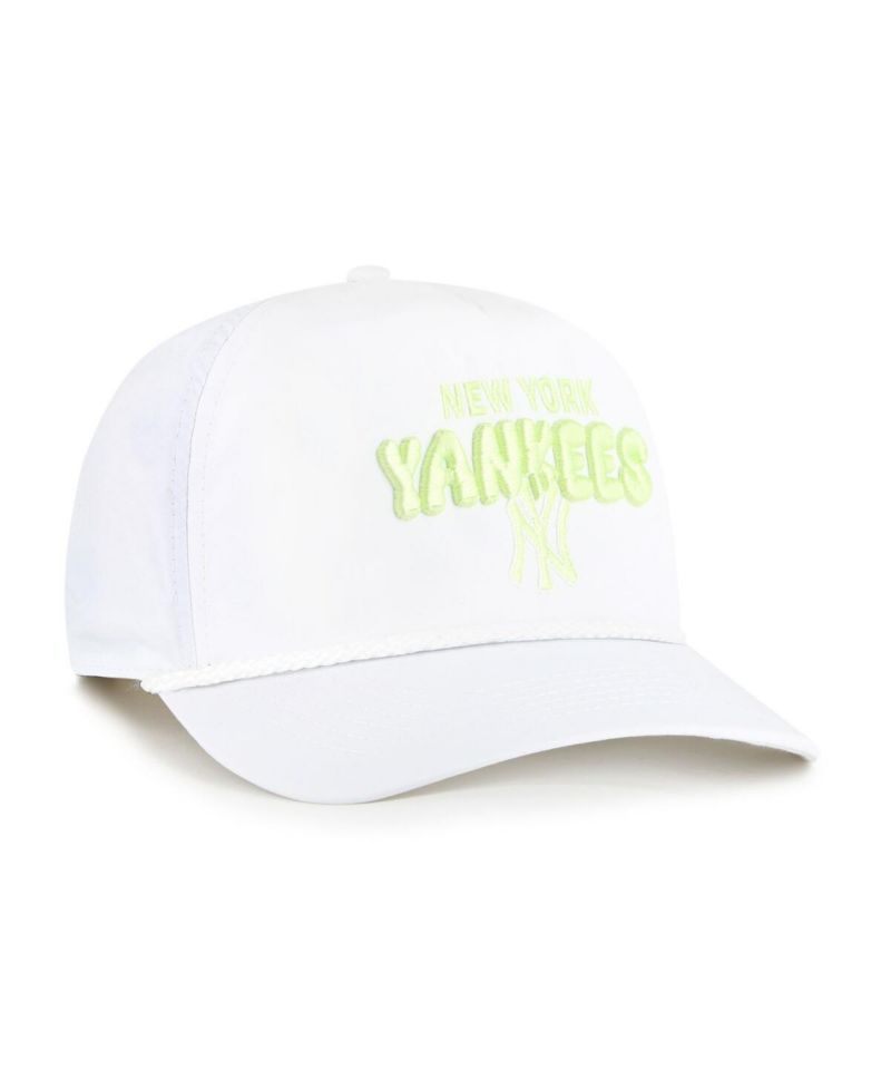 Women's White New York Yankees Bright Side Adjustable Hitch Hat