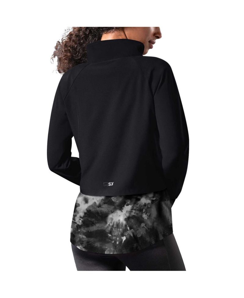 Women's Black Cincinnati Bengals Grace Raglan Full-Zip Running Jacket