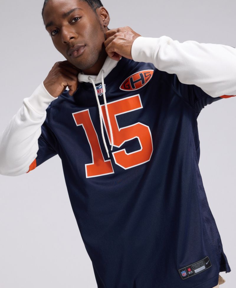 Men's Rome Odunze Navy Chicago Bears 2026 Rivalries Collection Game Jersey