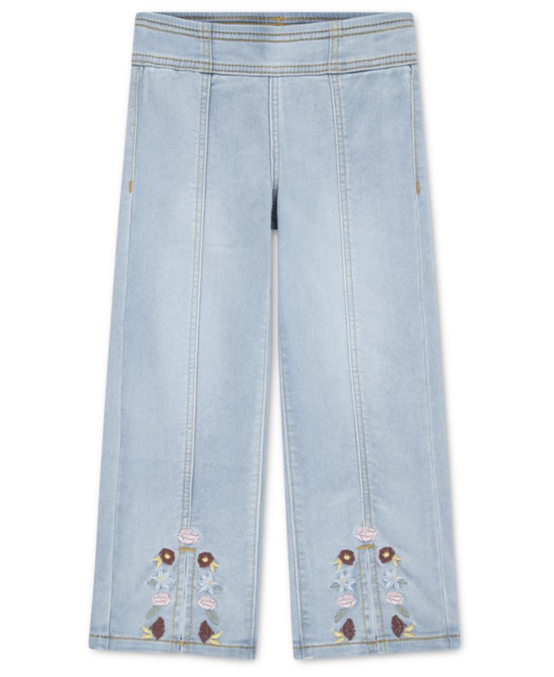 Baby Girls' Pull-On Wide Dobby Pants