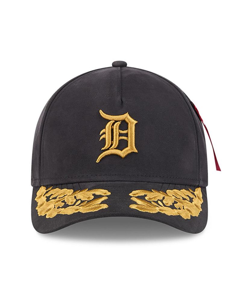 Men's Black Detroit Tigers A-Frame 9FORTY Adjustable Hat