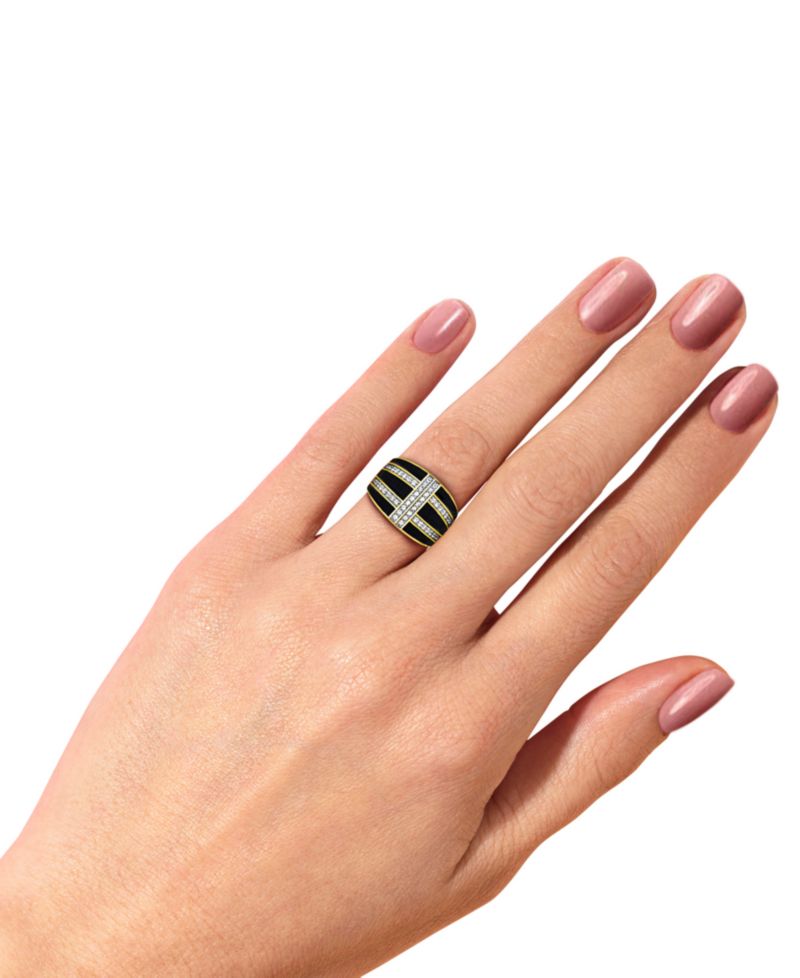 Women's 14K Gold Plated Ring in Sterling Silver