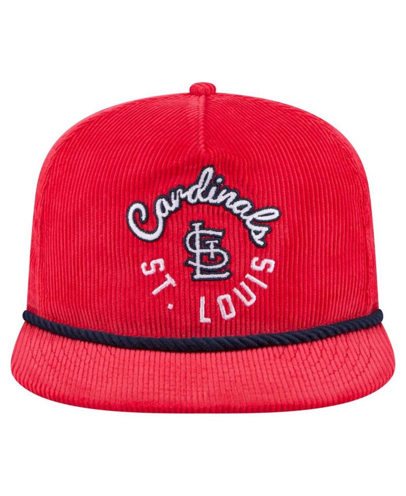 Men's Red St. Louis Cardinals Full Circle Corduroy Golfer Adjustable Hat
