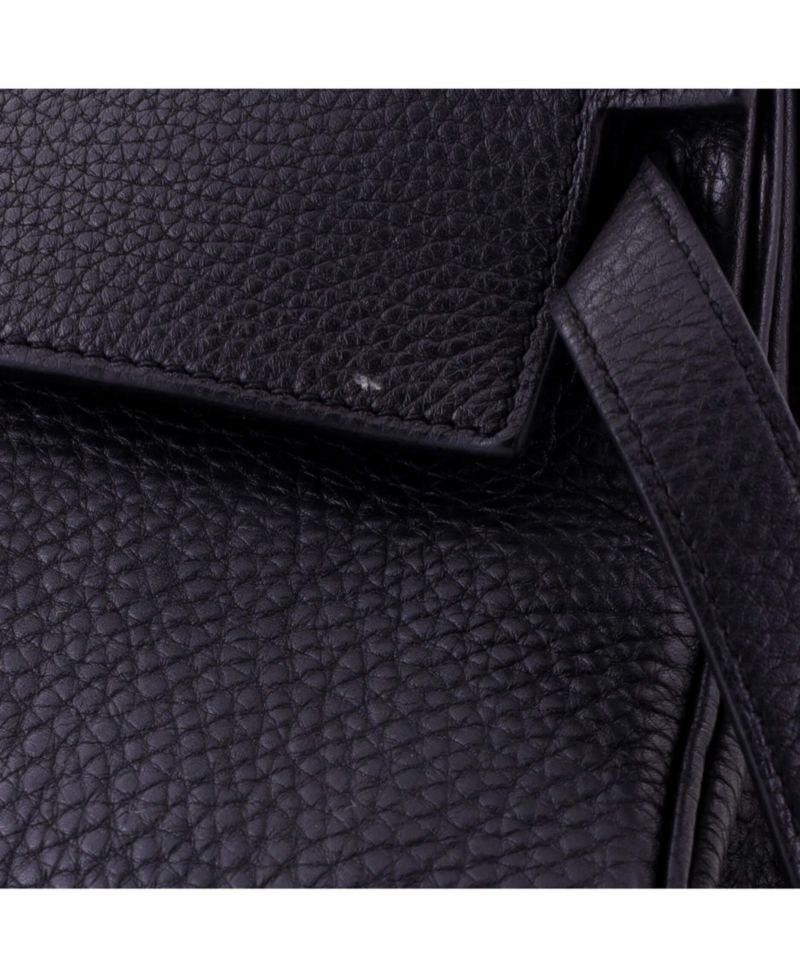Pre-Owned Hermes Kelly 32 Handbag Black Togo with Gold Hardware