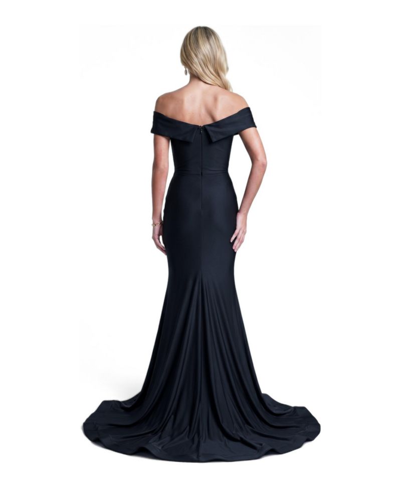 Women's Off-The-Shoulder Ruched Mermaid Gown