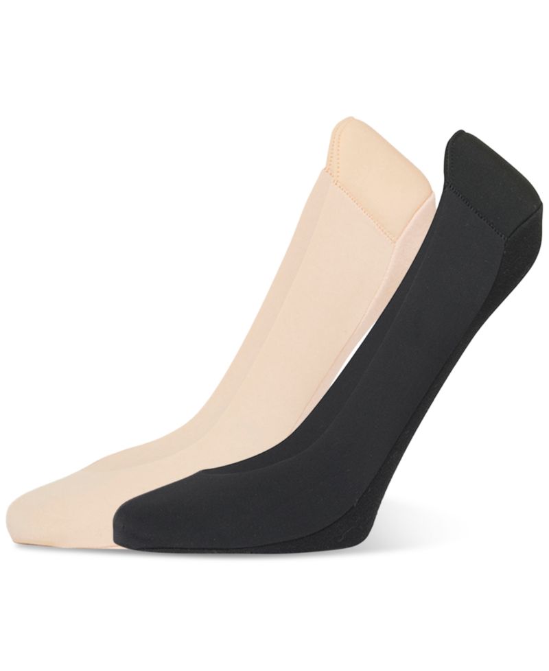Women's 2-Pk. Heelbliss Cushioned-Back Liner Socks U24376