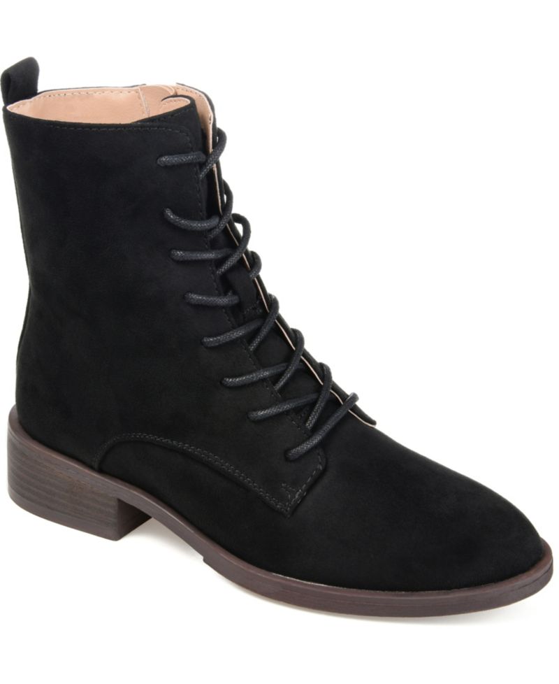 Women's Vienna Lace Up Stacked Heel Booties