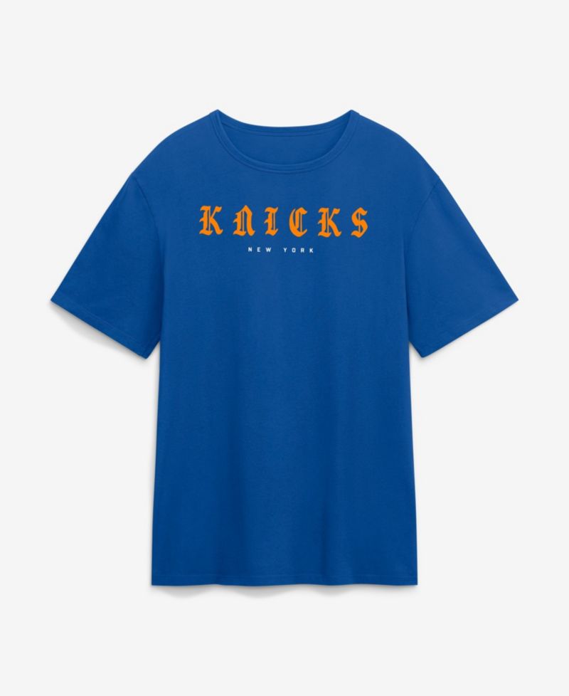 Men's Blue New York Knicks Forever Legacy Cotton T-Shirt
