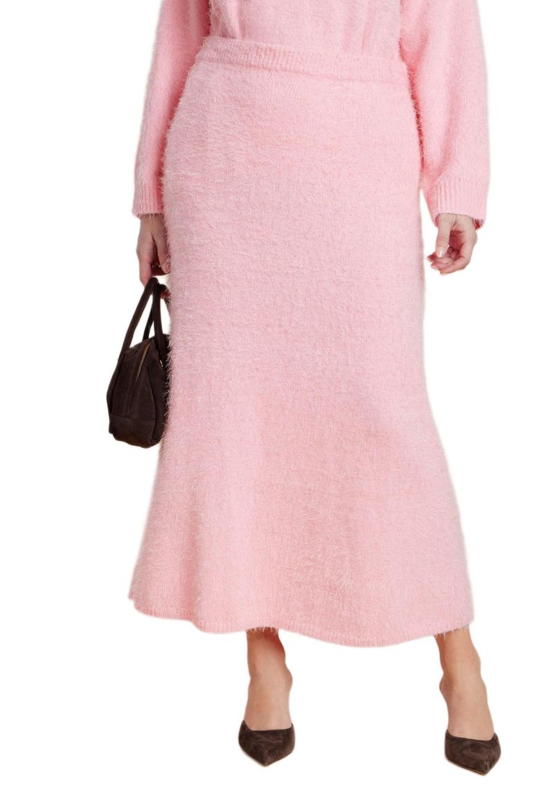 Women's Fuzzy Maxi Sweater Skirt