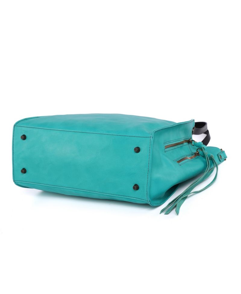 Daisy Large Leather Crossbody Tote Bag