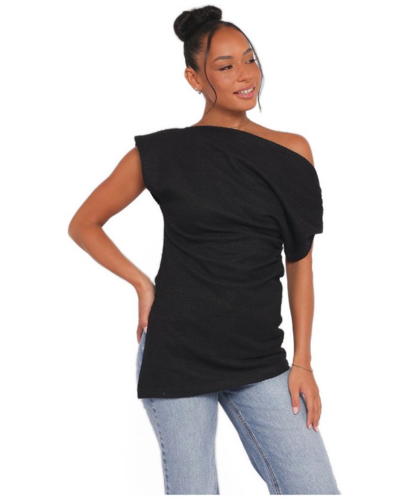 Women's Selma Sleeveless One-Shoulder Knit Top