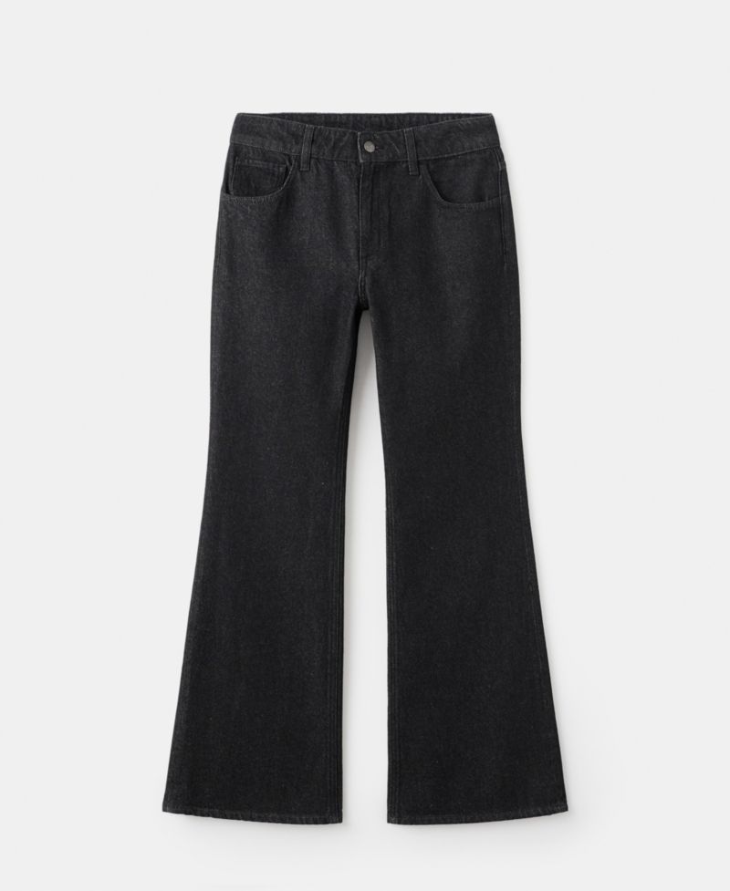 Women's Flared Rinse-Wash Jeans