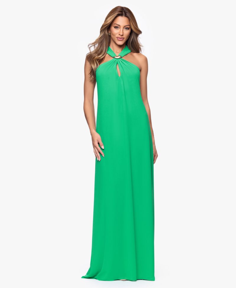 Women's Long Halter Neck Ball Gown