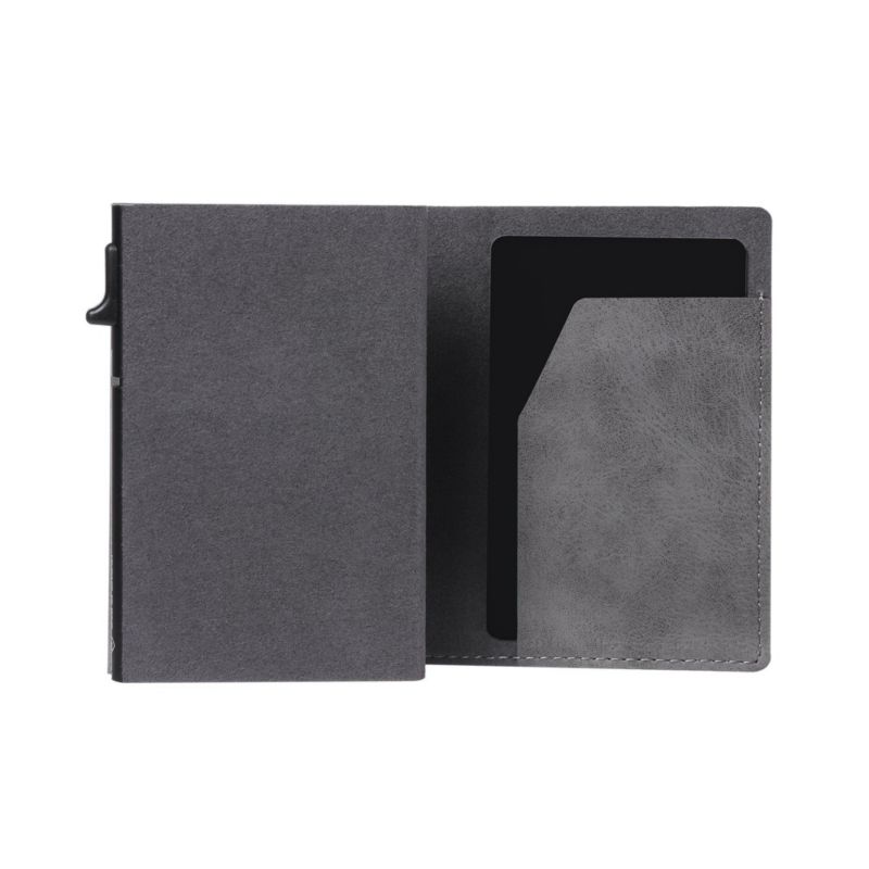 Men's Card Block Wallet RFID Blocking Credit Card Holder PU Leather