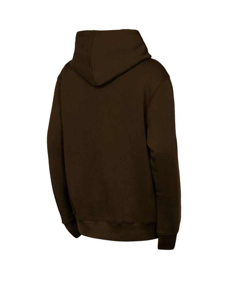 Big Boys and Girls Brown Cleveland Browns Back to Basics Hoodie
