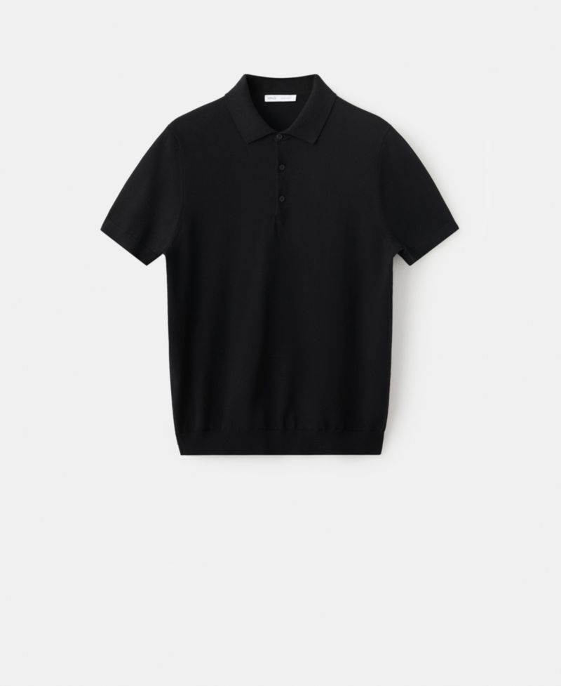 Men's Fine-Knit Cotton Polo Shirt