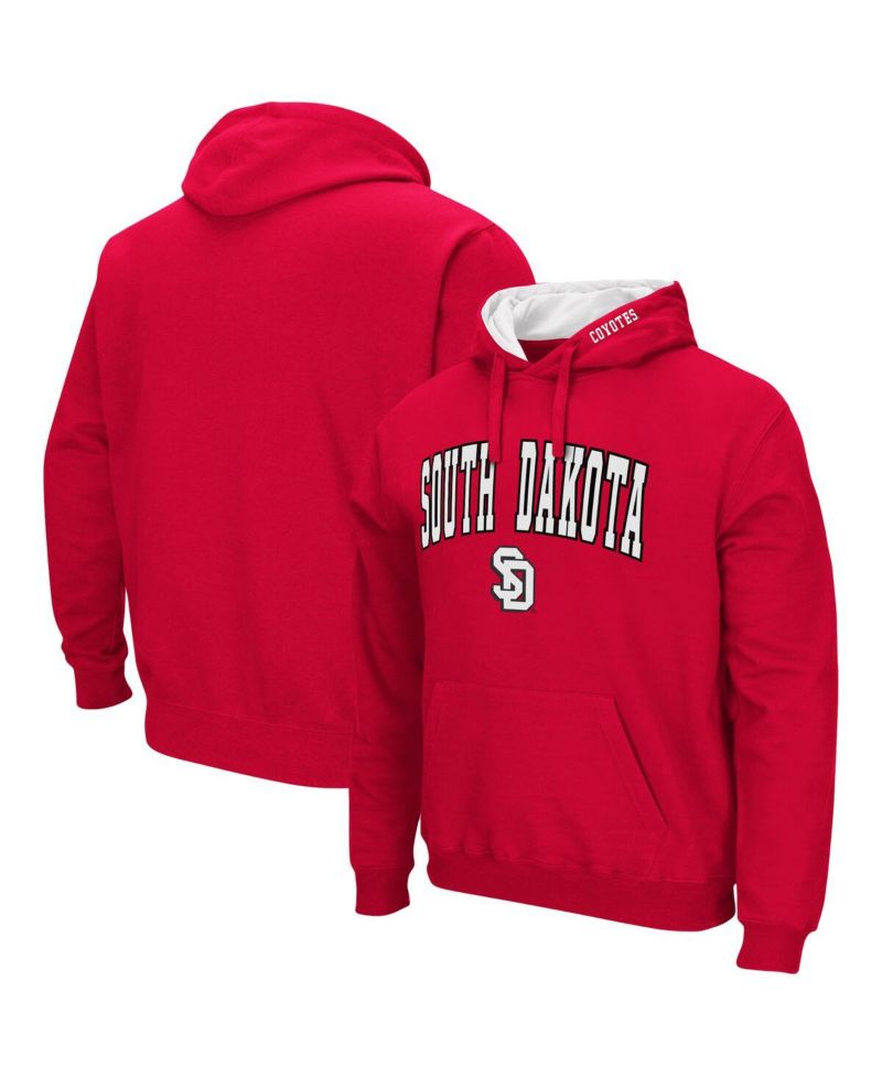 Men's South Dakota Coyotes Arch and Logo Pullover Hoodie