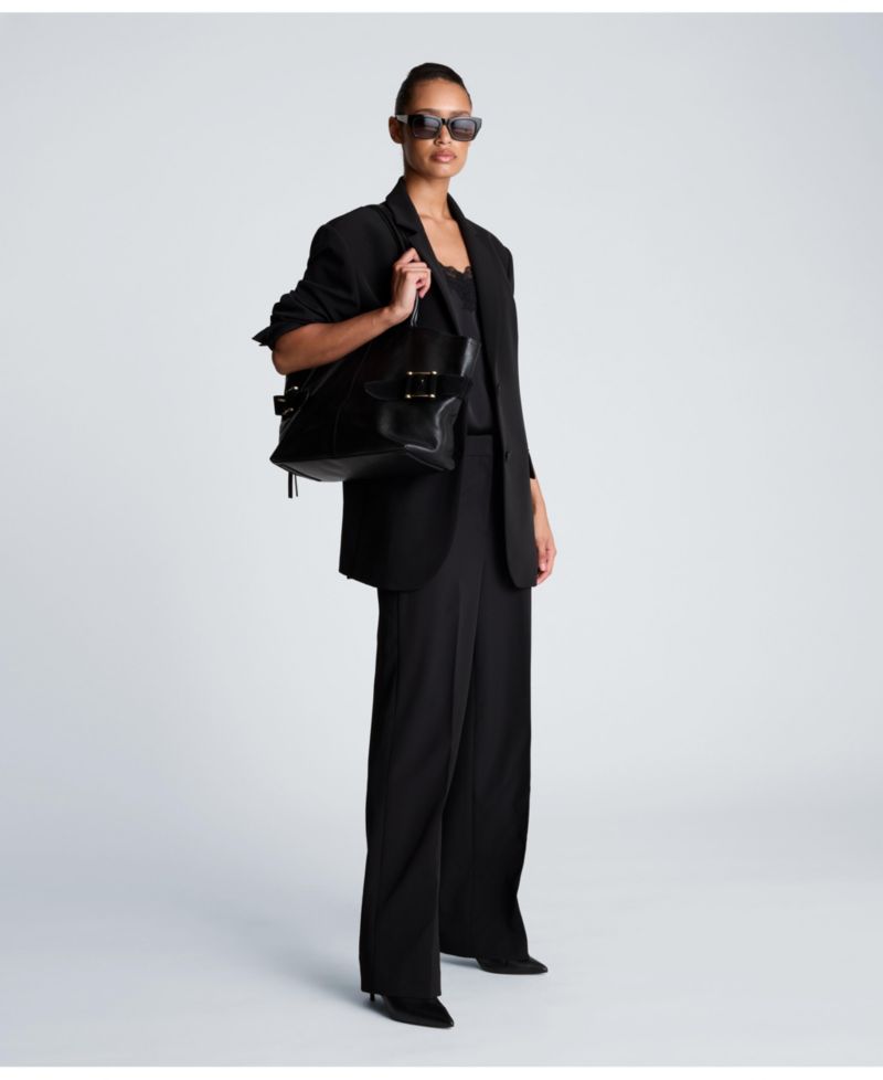 Women's Luxe Stretch Twill Two-Button Boyfriend Blazer
