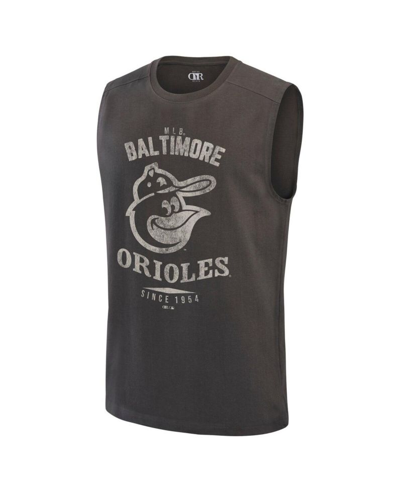 Darius Rucker Collection by Fanatics Men's Charcoal Baltimore Orioles Muscle Tank Top
