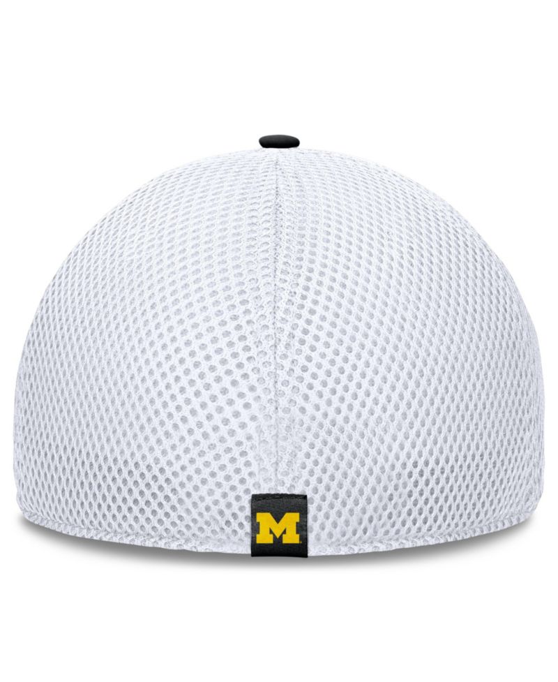 Men's Black Michigan Wolverines 5-Panel Matter Flex Hat