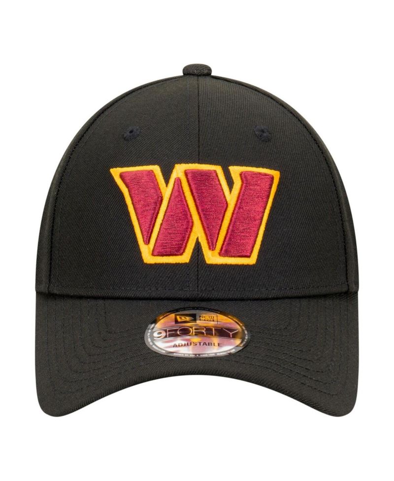 Men's Black Washington Commanders Core Team 9FORTY Adjustable Hat