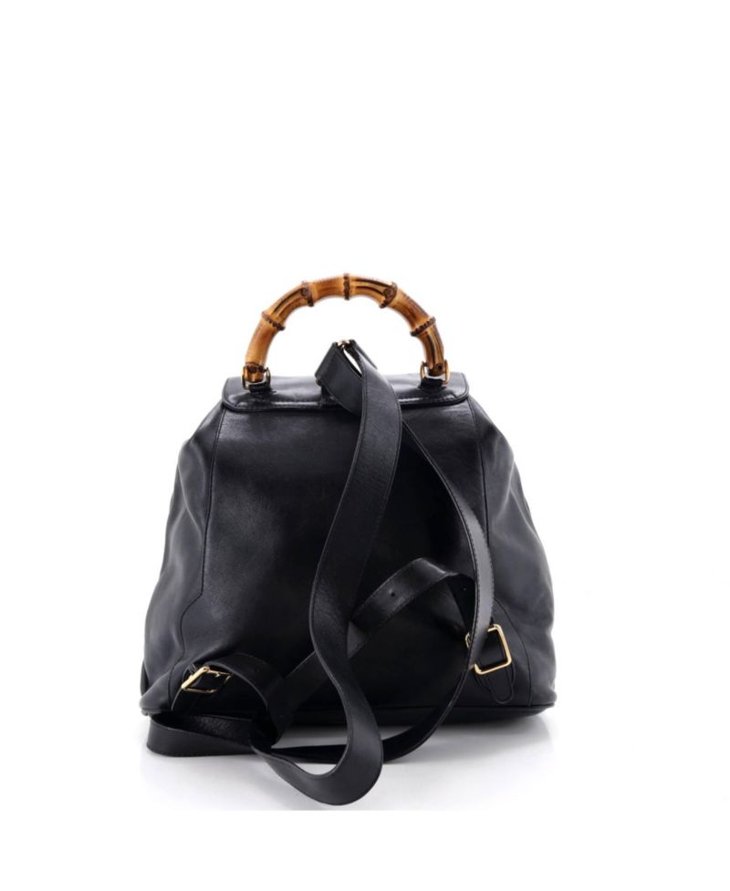 Medium Vintage Bamboo Backpack Leather