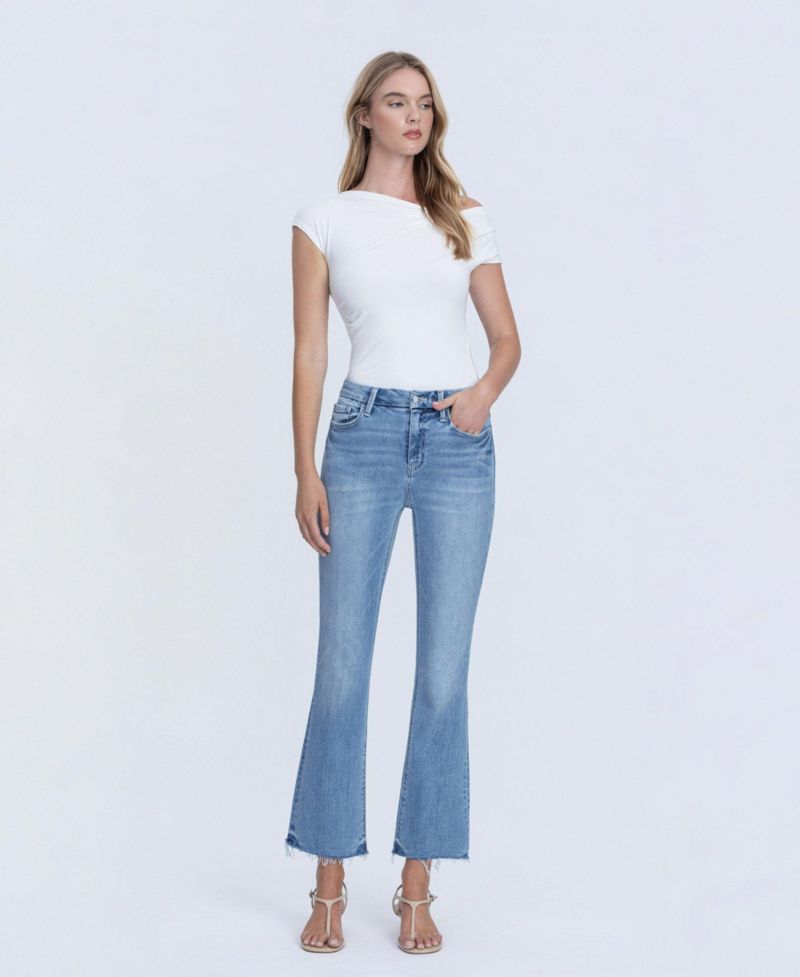 Women's High Rise Kick Flare Jeans