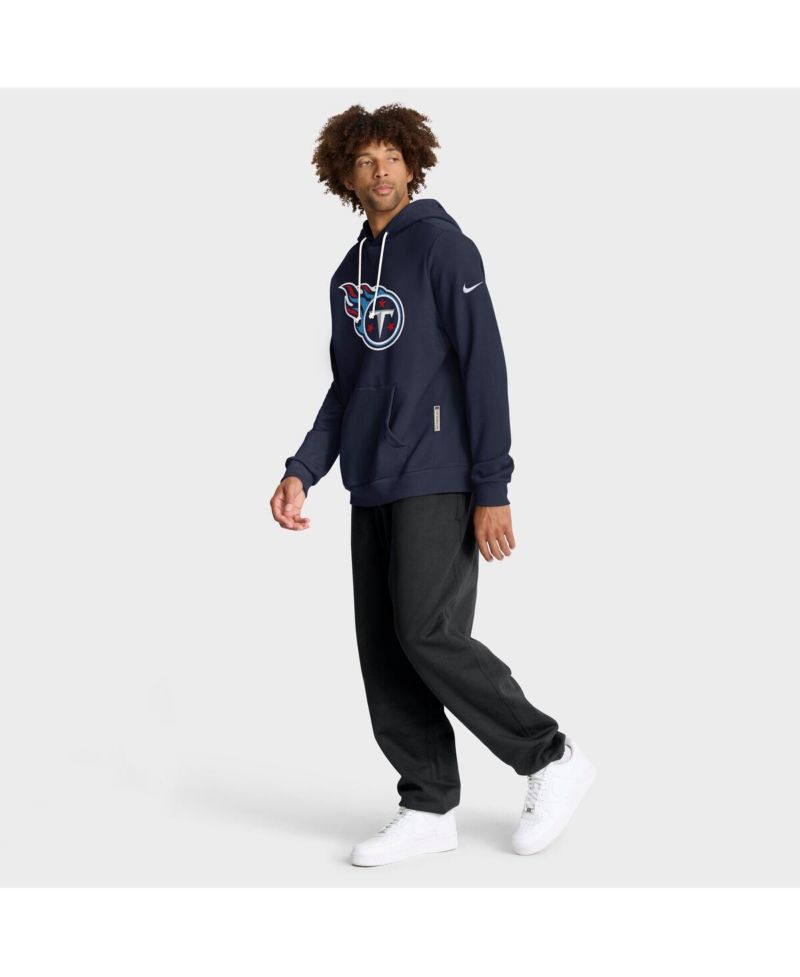 Men's Navy Tennessee Titans Sideline Standard Issue Initial Home Dri-FIT Hoodie