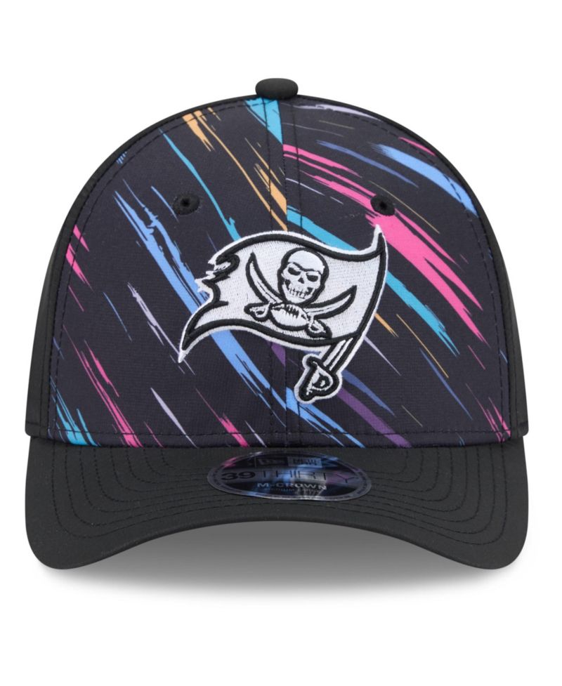 Men's Black Tampa Bay Buccaneers 2026 NFL Cruical Catch 39THIRTY M-Crown Stretch Hat