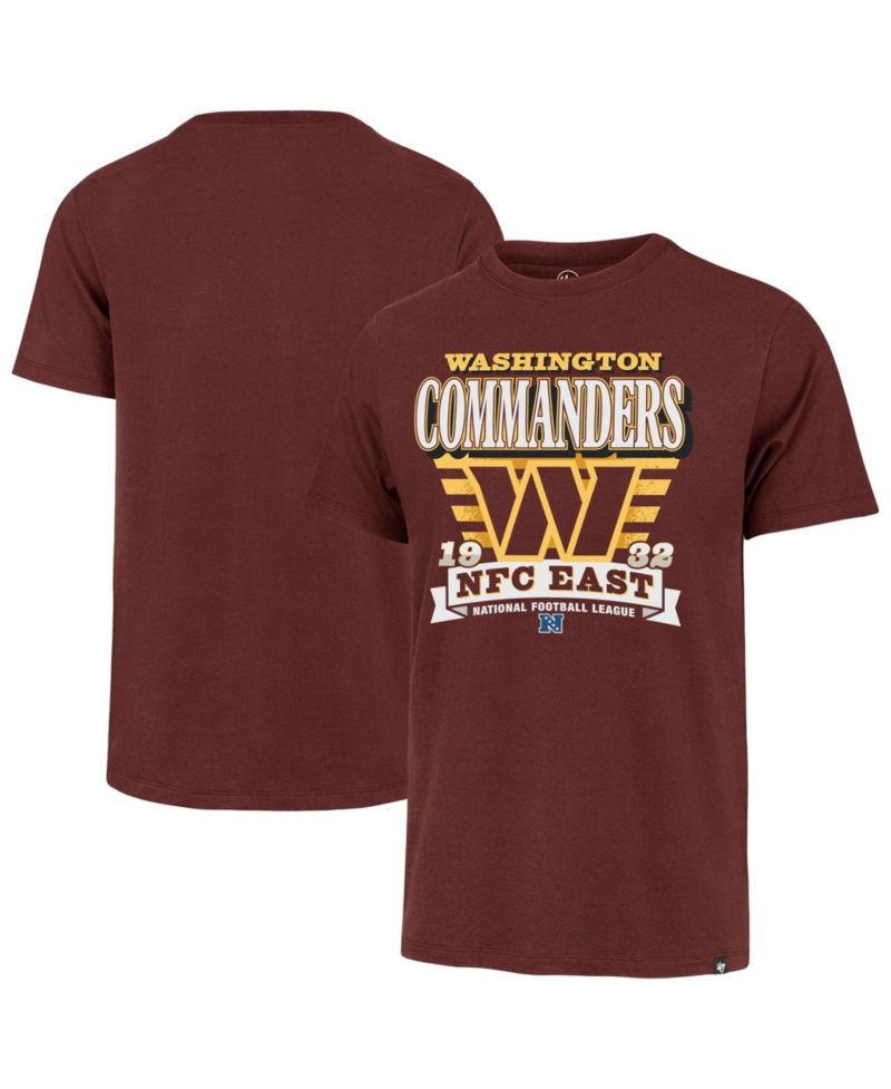 Men's Burgundy Washington Commanders Stripe Splash Franklin T-Shirt