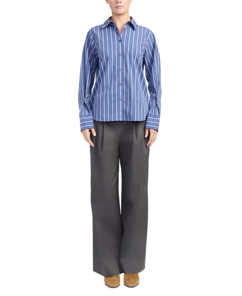 Men's Wesley Striped Relaxed-Fit Button-Down Shirt