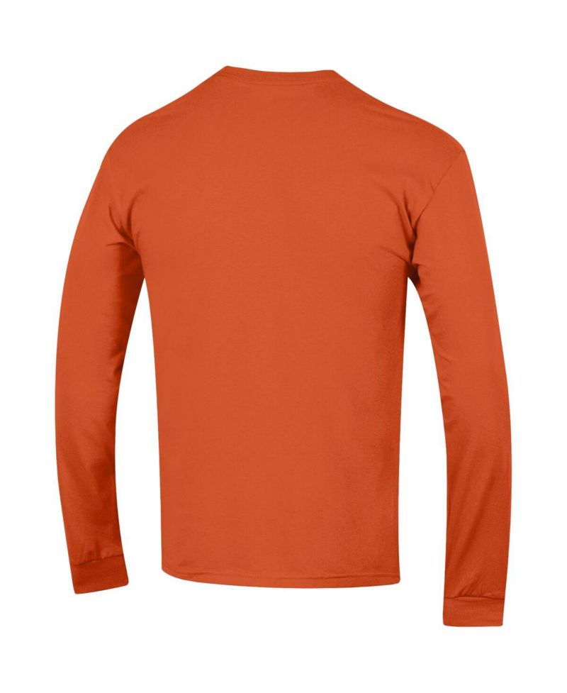 Men's Orange Denver Broncos Seal Long Sleeve T-Shirt