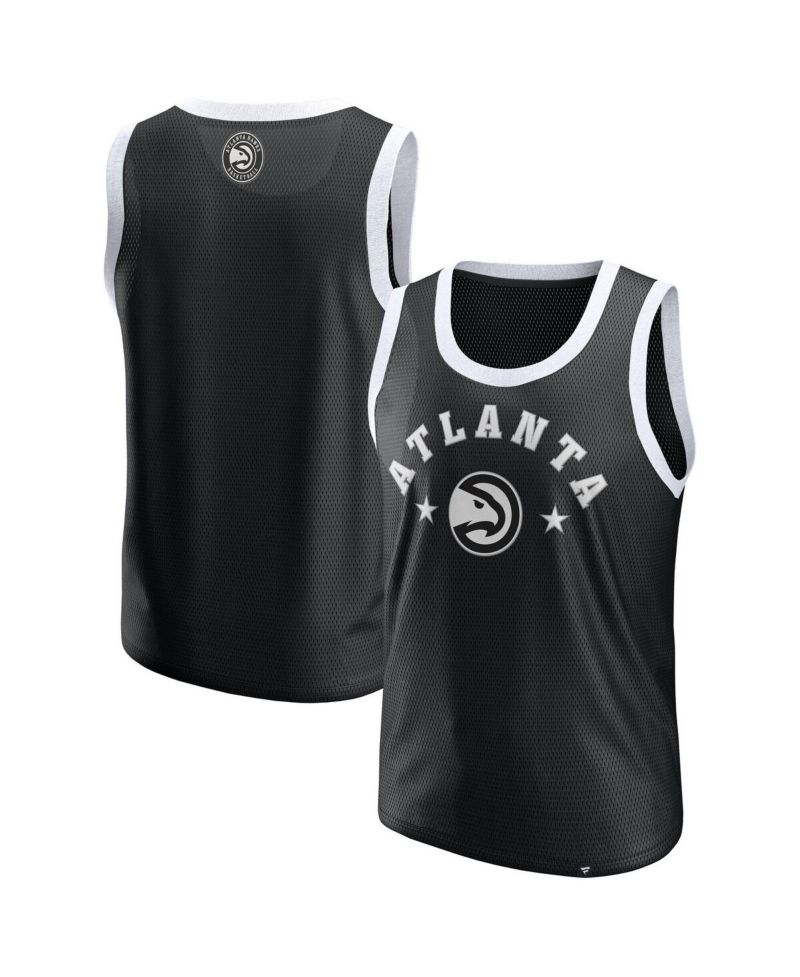 Men's Black Atlanta Hawks Mesh Tank Top