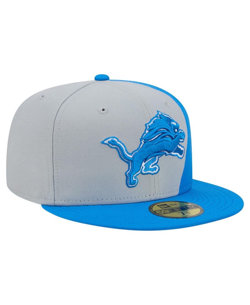 Men's Silver/Blue Detroit Lions Shock 59FIFTY Fitted Hat