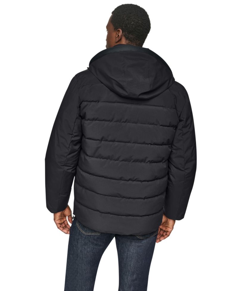 Men's Midweight Stretch Hooded Puffer Jacket