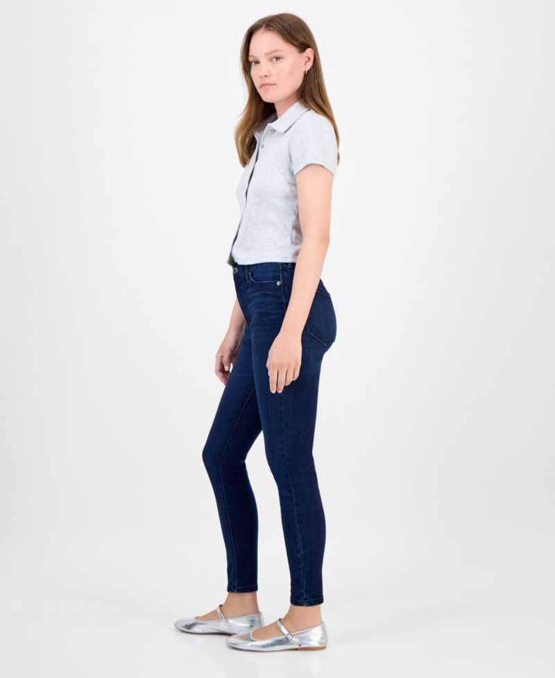 Juniors' High-Rise Ankle Skinny Jeans