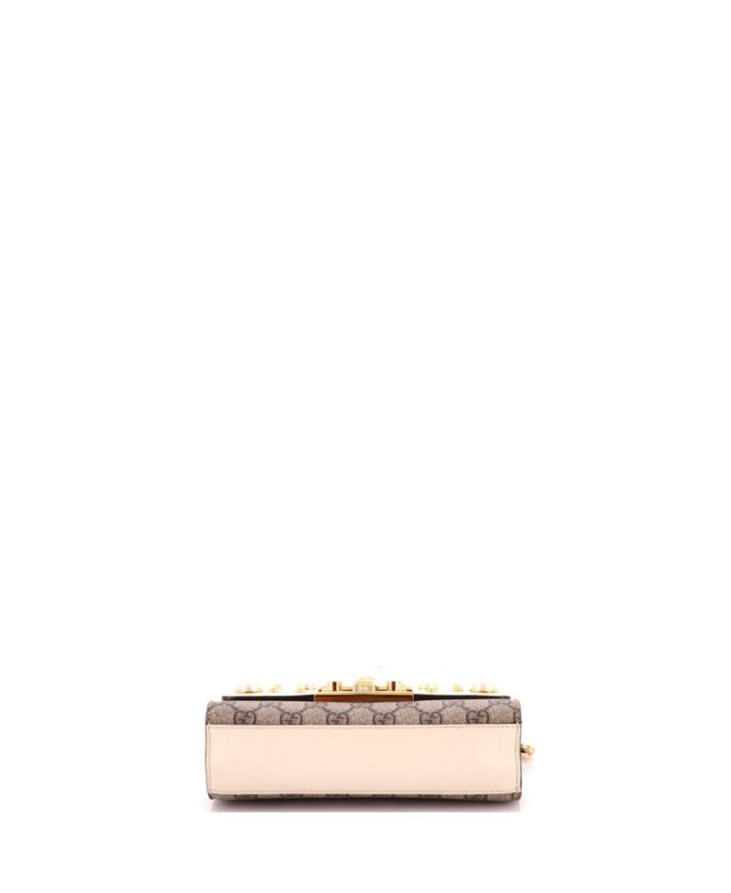 Small Studded Pearly Padlock Shoulder Bag