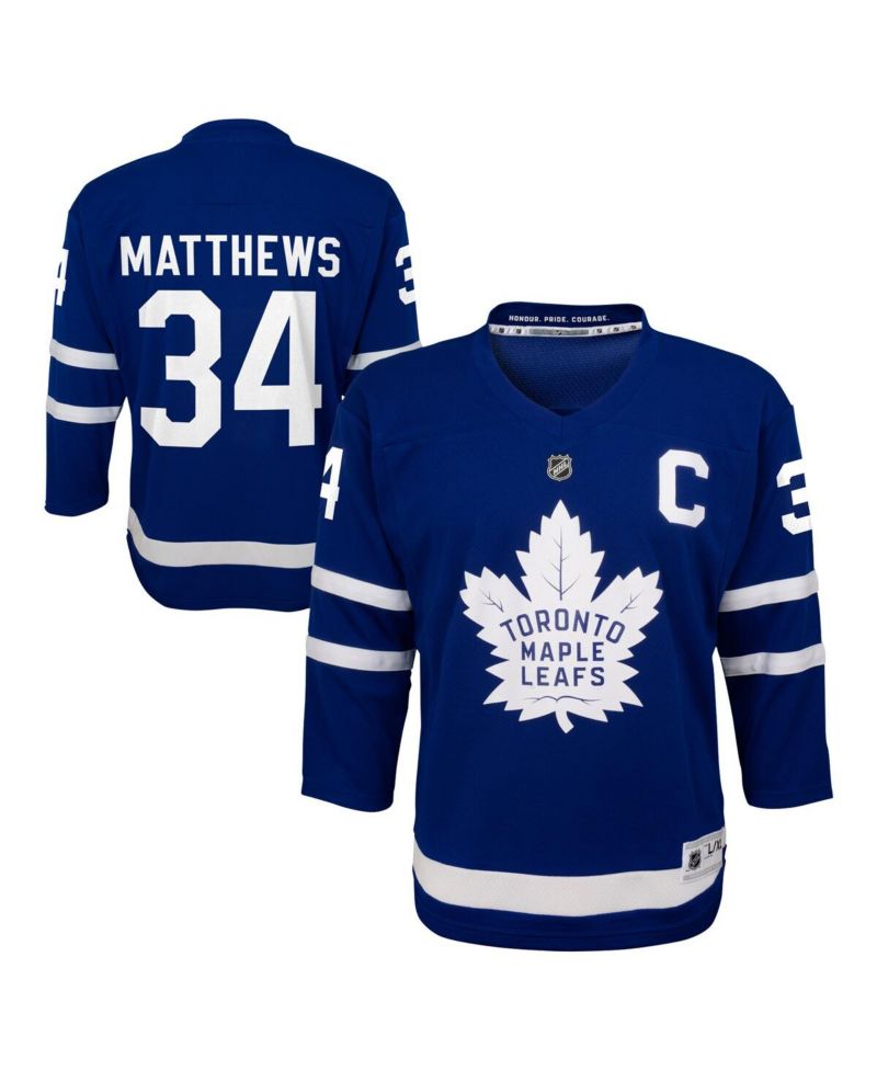 Big Boys and Girls Auston Matthews Blue Toronto Maple Leaf's Home Replica Player Jersey