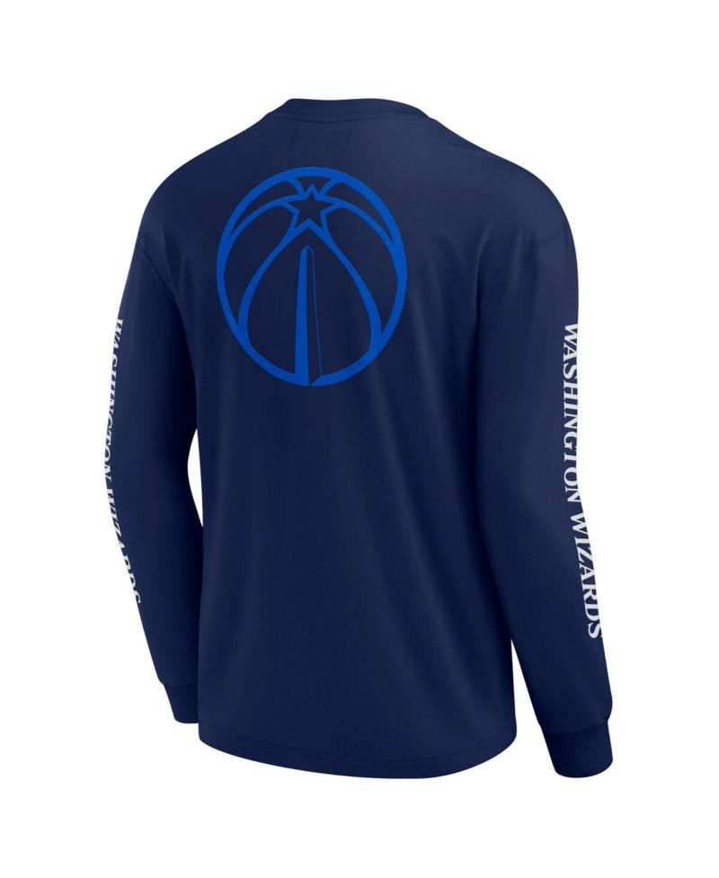 Men's Navy Washington Wizards Elements Strive Long Sleeve T-Shirt