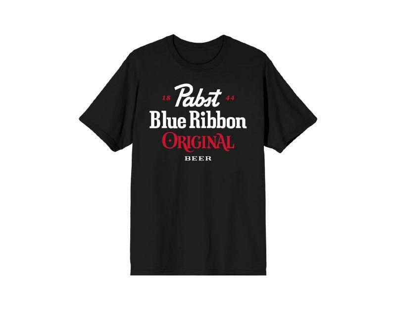 Big & Tall Original Beer Logo Black T-shirt-6XL
