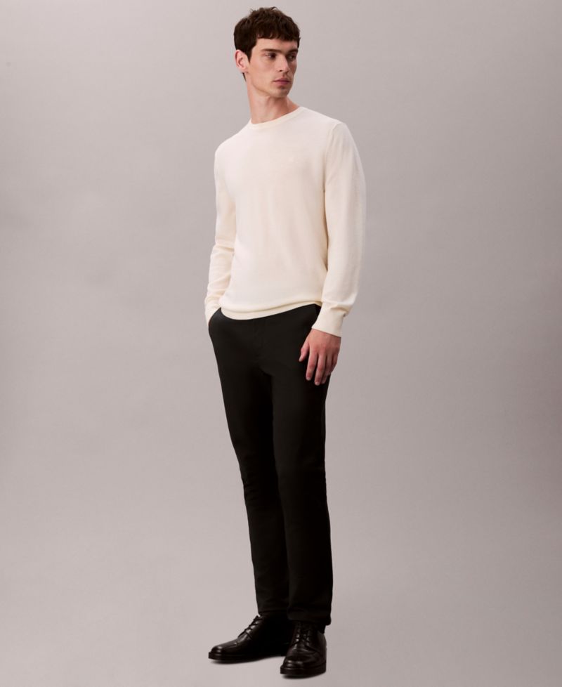 Slim Modern Stretch Cotton Nylon Trousers