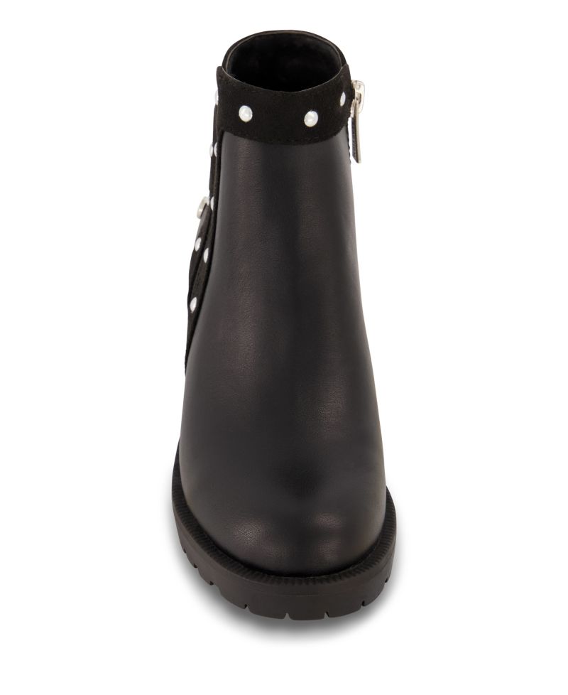 Little Girls Studded Ankle Heel Bootie