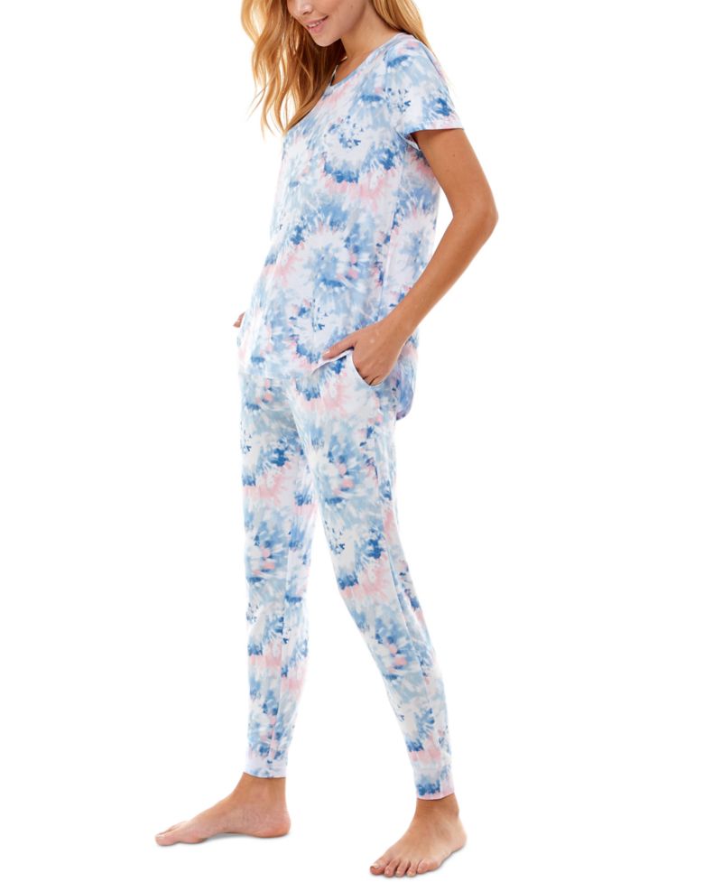 Scoop Neck T-Shirt & Jogger Pants Pajama Set