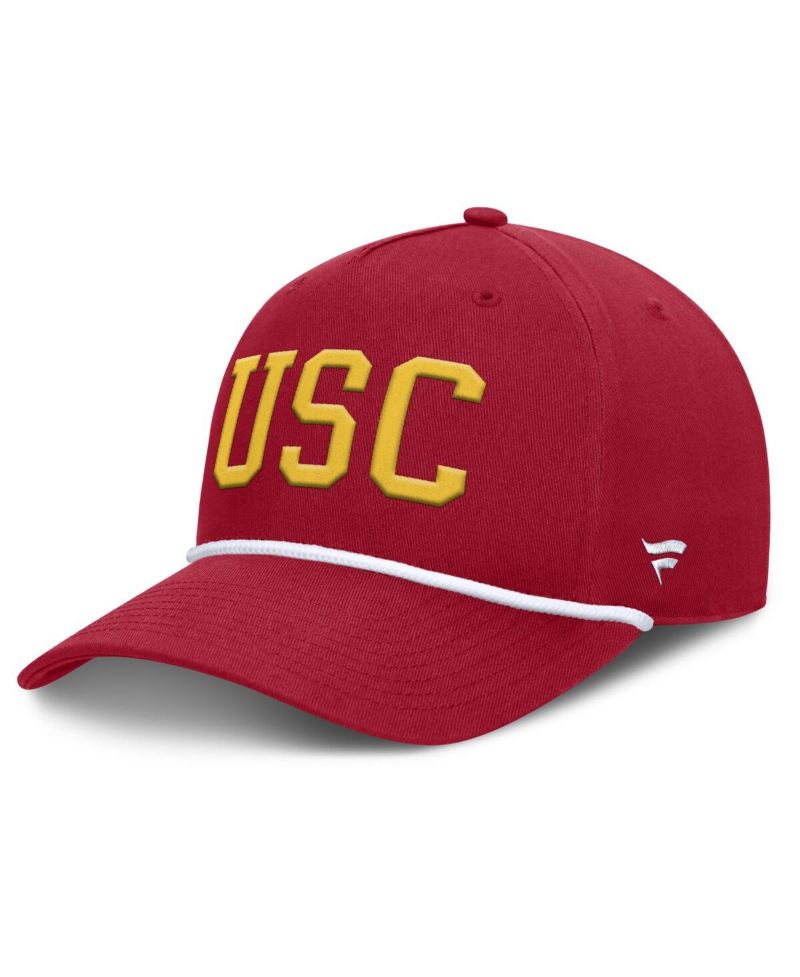 Men's Cardinal USC Trojans Foul Ball Rope Adjustable Hat