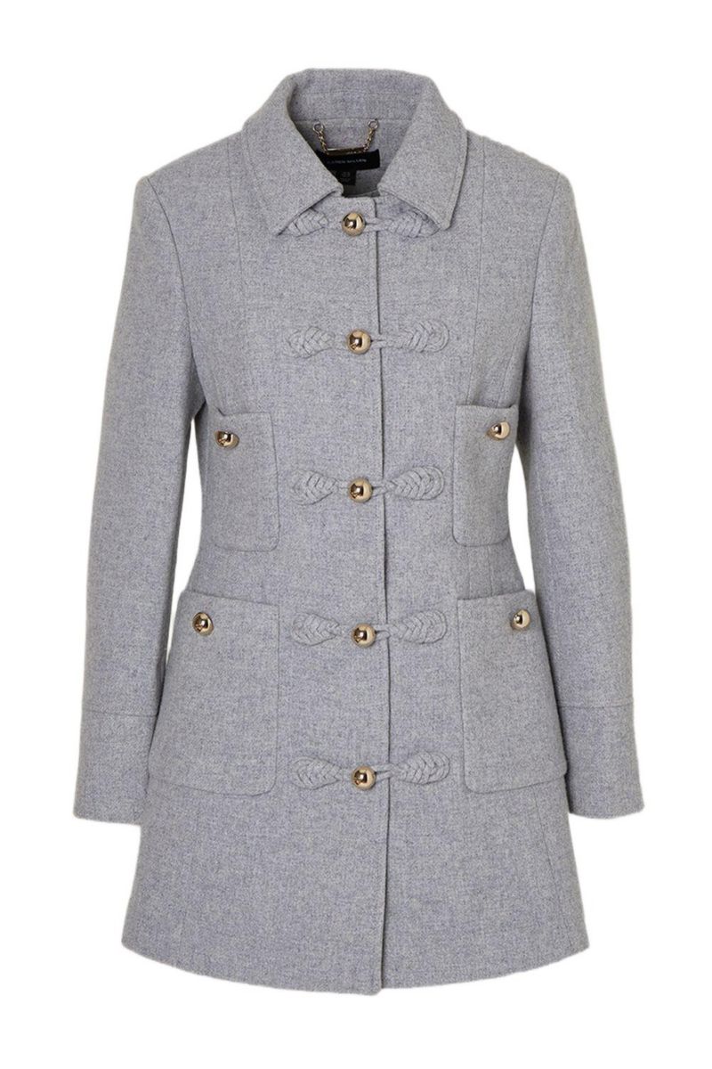 Women's Sculpted Midi Knot-Front Occasion Coat