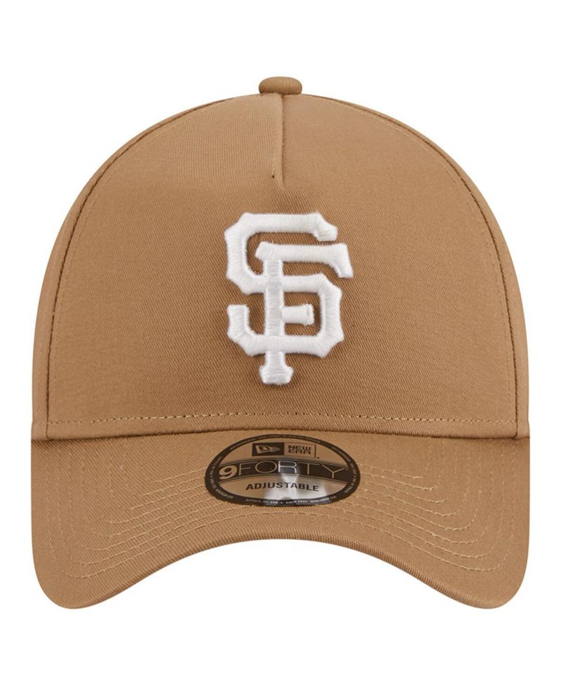 Men's Khaki San Francisco Giants A-Frame 9FORTY Adjustable Hat