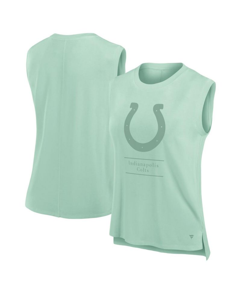 Women's Mint Indianapolis Colts Studio Embrace Tank Top