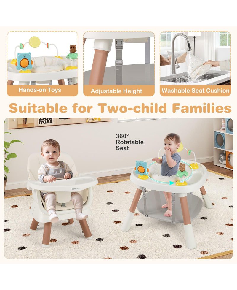 16-in-1 Baby High Chair w/ Activity Center Booster Seat Building Block Table
