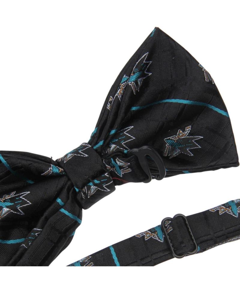 Men's Black San Jose Sharks Oxford Bow Tie
